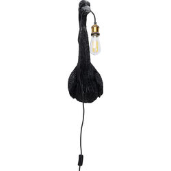 Wall Lamp Animal Heron Black 26x62cm