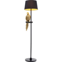 Lámpara pie Animal Parrot negro 176cm
