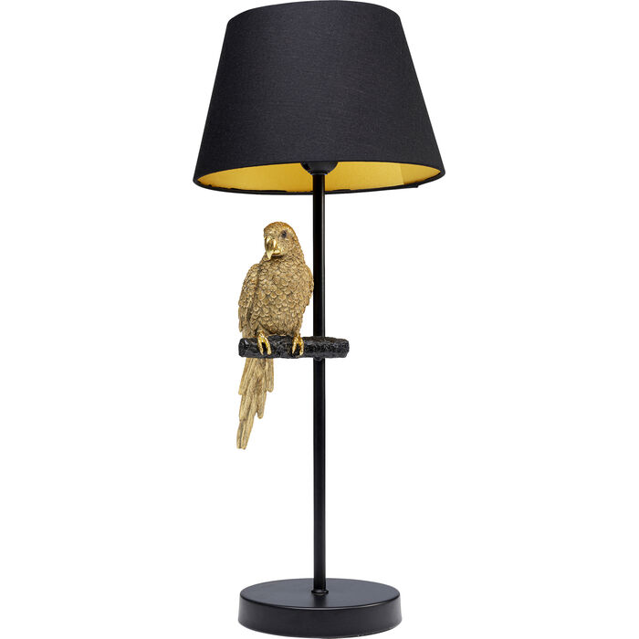 gold parrot lamp