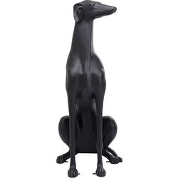 Sculpture Greyhound Oskar Black 180cm