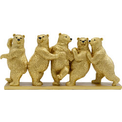 Deco Figurine Tipsy Dancing Bears 14cm