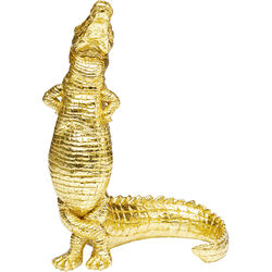 Deco Figurine Alligator Gold 39cm