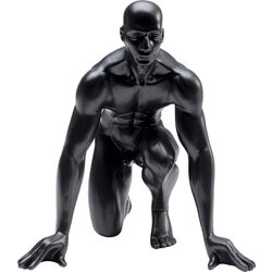 Deco Figurine Runner Black 25cm