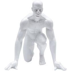 Deco Figurine Runner White 25cm