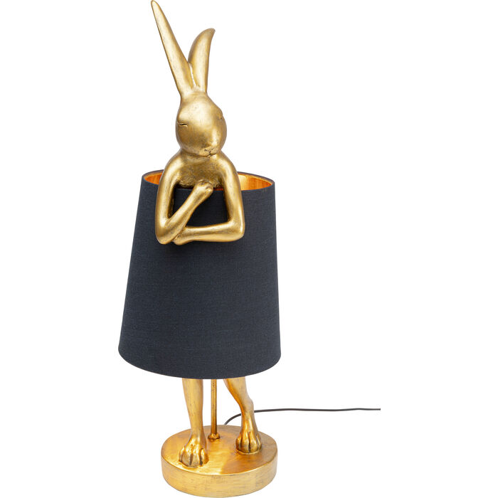Table Lamp Animal Rabbit Gold/Black 68cm - KARE Montenegro