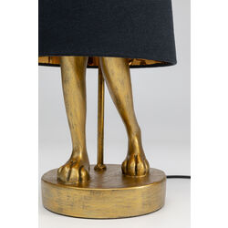 Lampada da tavolo Animal Rabbit oro/nero 68cm