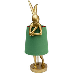 Tischleuchte Animal Rabbit Gold/Grün 68cm