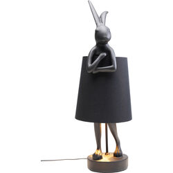 Lámpara mesa Animal Rabbit mate negro 68cm