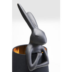 Lámpara mesa Animal Rabbit mate negro 68cm