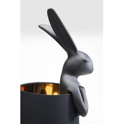 Lámpara mesa Animal Rabbit mate negro 68cm