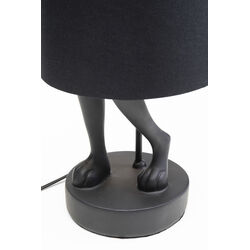 Table Lamp Animal Rabbit Matt Black 68cm