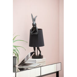 Lámpara mesa Animal Rabbit mate negro 68cm