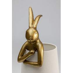 Lampe à poser Animal Rabbit doré/blanc 50cm