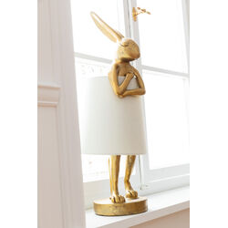 Lámpara mesa Animal Rabbit oro/blanco 50cm