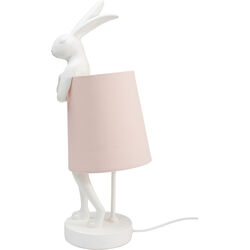 Tischleuchte Animal Rabbit Weiß/Rosa 50cm