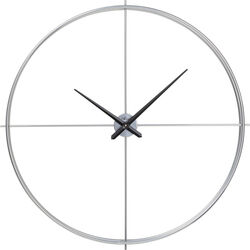 Wall Clock Simple Pure Silver Ø95cm
