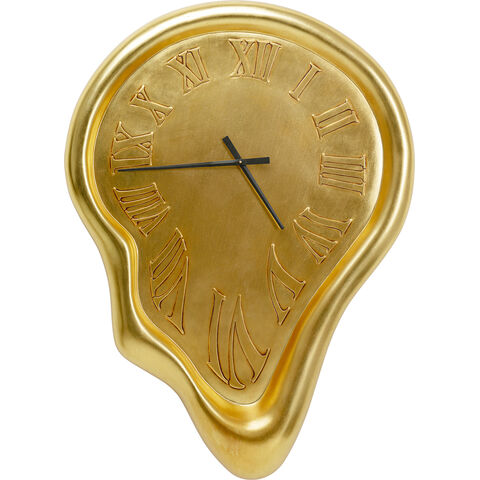 Wall Clock Big Drop Gold 92x127cm