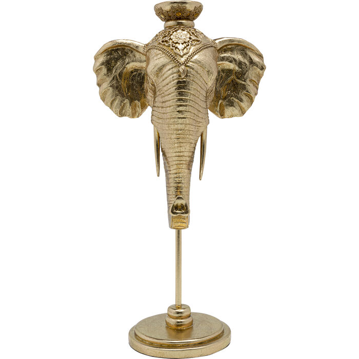 Kerzenständer Elephant Head Gold 49cm