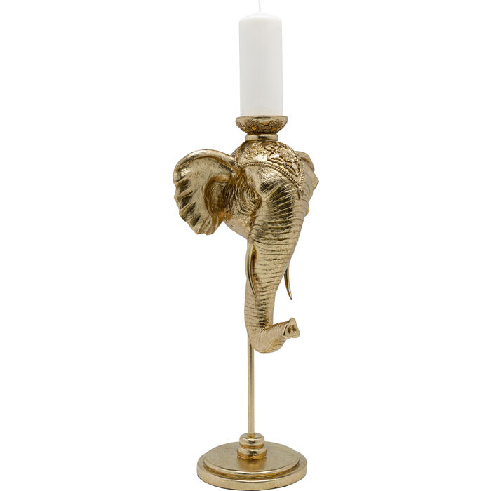 Kerzenständer Elephant Head Gold 49cm