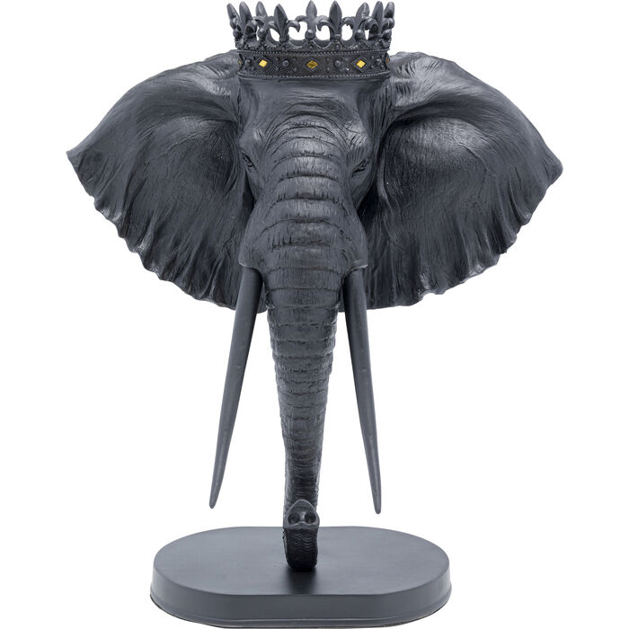 Deko Objekt Elephant Royal Schwarz 57cm