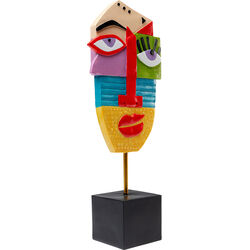 Objeto deco Abstract Face Multicolour 52cm