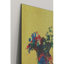 Quadro in vetro Metallic Colourful Map 150x100cm