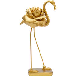 Deco Figurine Rose Flamingo Gold 42cm