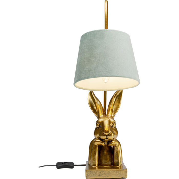 gold animal lamp base