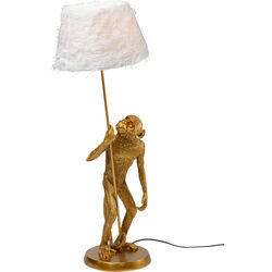 Table Lamp Animal Standing Monkey Gold 51cm