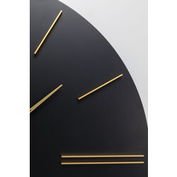 Reloj pared Luca negro Ø70cm