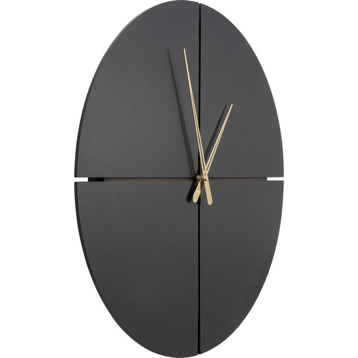 Reloj pared Andrea negro Ø60cm