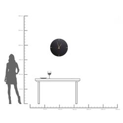 Wall Clock Andrea Black Ø60cm