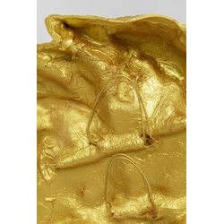 Decorazione da parete Lion Head oro 90x100cm