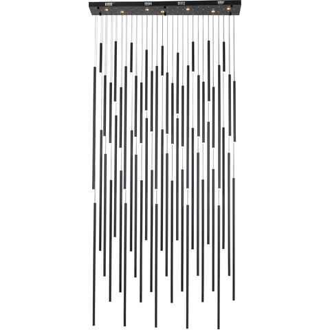 Pendant Lamp Living Vegas Deluxe Black Matt LED