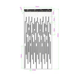 Hängeleuchte Living Vegas Deluxe Schwarz Matt LED