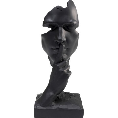 Deco Object Quiet Face Black 31cm