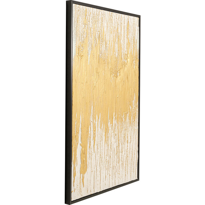 Framed Picture Abstract White 80x120cm