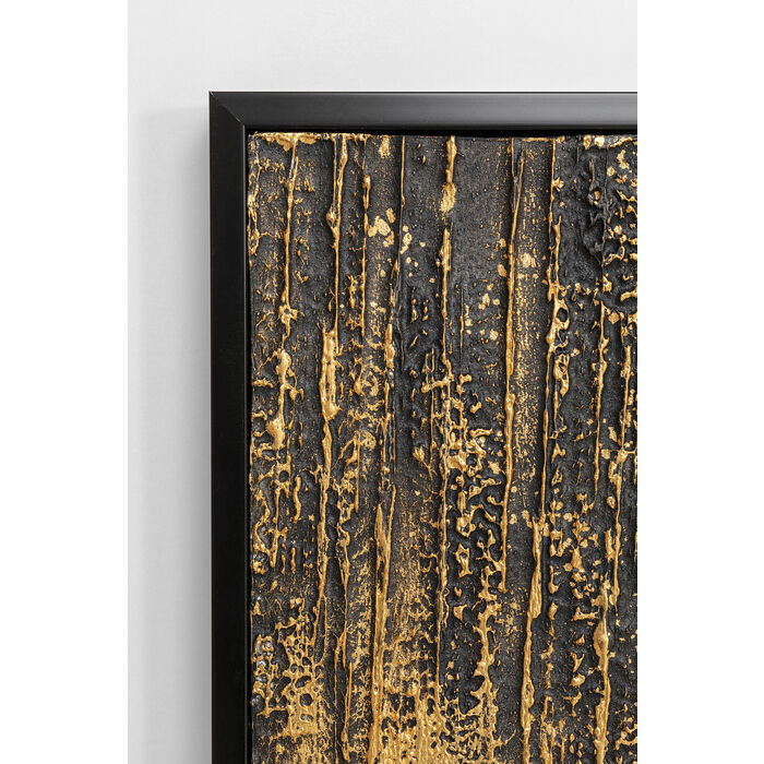 Quadro incorniciato Abstract nero 80x120cm