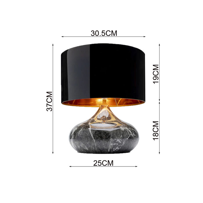 Lampe à poser Mamo Deluxe gris 37cm