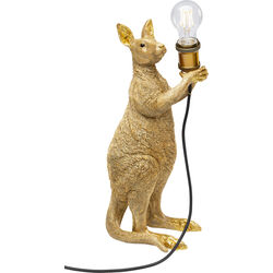 Table Lamp Animal Kangaroo Gold 46cm
