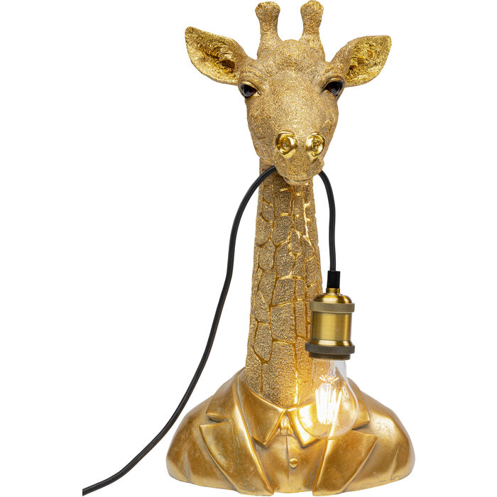 Lampe à poser Animal Giraffe doré 50cm