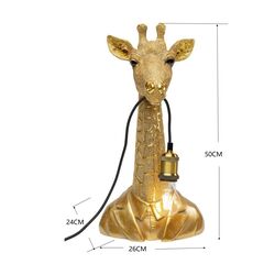 Tischleuchte Animal Giraffe Gold 50cm