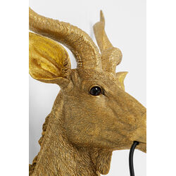 Wall Lamp Animal Goat Gold 45x74cm