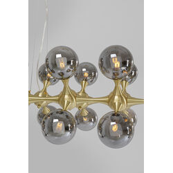 Pendant Lamp Atomic Balls Brass 140cm