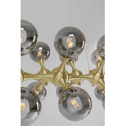 Pendant Lamp Atomic Balls Brass 140cm