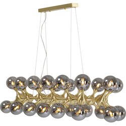 Pendant Lamp Atomic Balls Brass 140cm