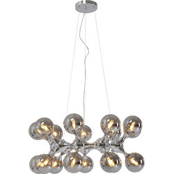 Lampadario Atomic Balls argento Ø74cm