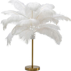 Lampada da tavolo Feather Palm bianco 60cm