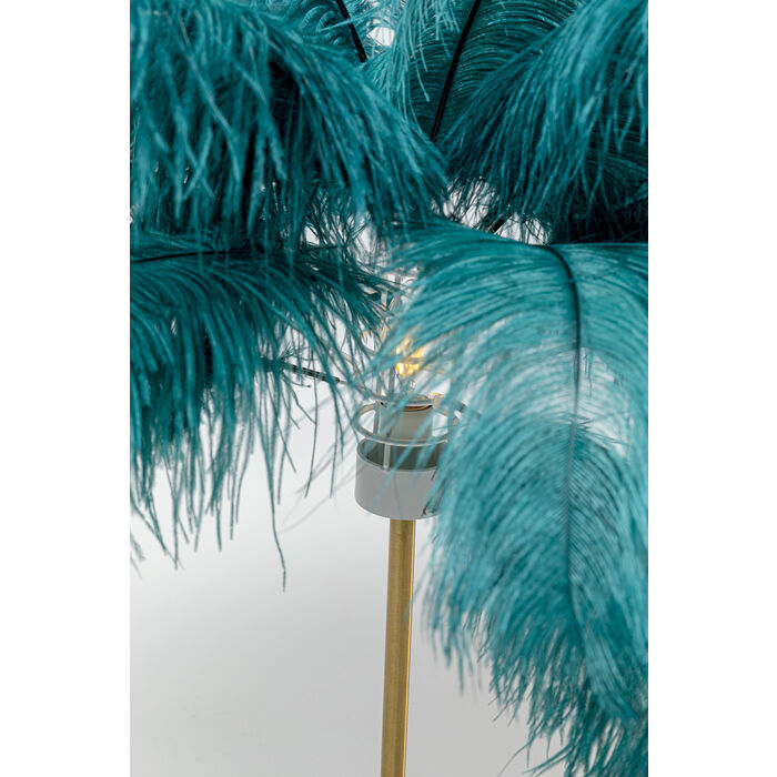 Lámpara mesa Feather Palm verde 60cm
