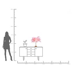 Lampada da tavolo Feather Palm pink 60cm